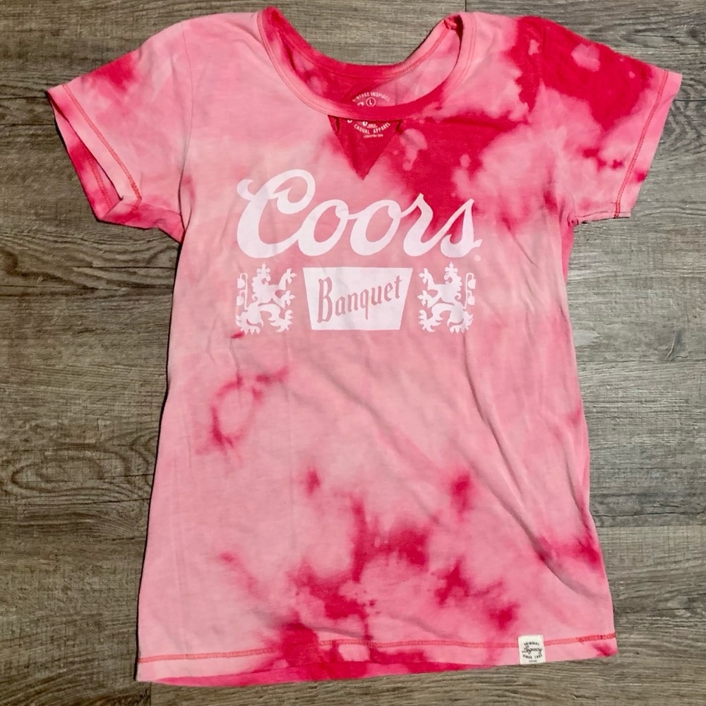 Acid Wash Vintage Inspired Coors Banquet Tee